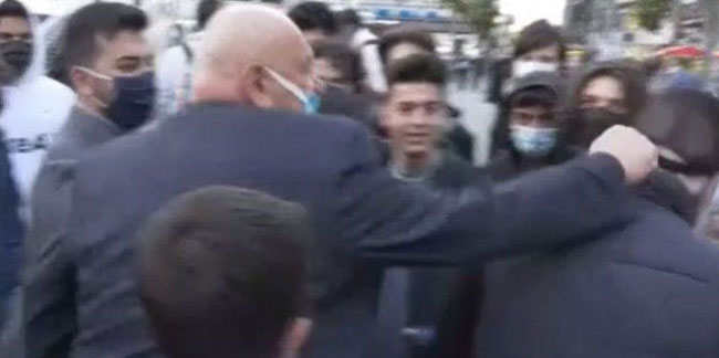 Sokak röportajında ortalık karıştı! AKP'li gurbetçi yanlış adamı dövdü