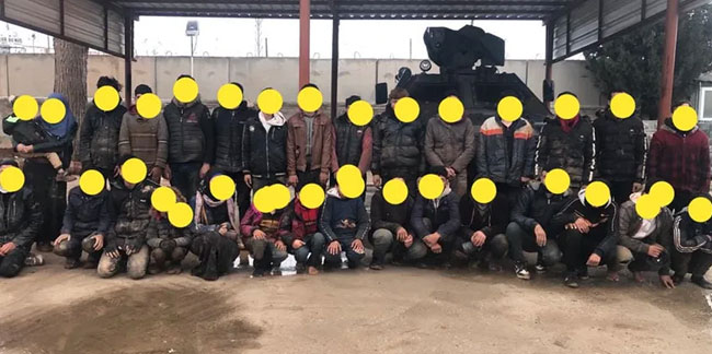 Türkiye'ye kaçak giren 30 Suriyeli yakalandı!