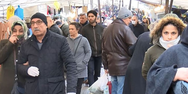 İstanbullu ölüme meydan okuyor! Semt pazarı doldu taştı