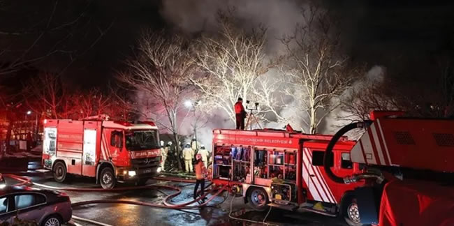 Boğaziçi Üniversitesi Kampüsünde yangın