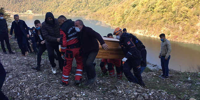 Baraja uçan otomobildeki 3 kişinin cansız bedenine ulaşıldı