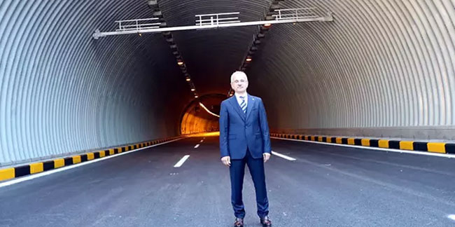Bolu Dağı Tüneli 90 metre uzatıldı, açılışı Bakan Uraloğlu yaptı