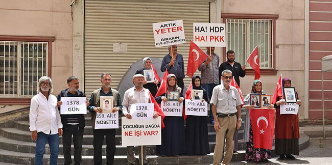 Diyarbakır'da evlat nöbetindeki aile sayısı 359 oldu