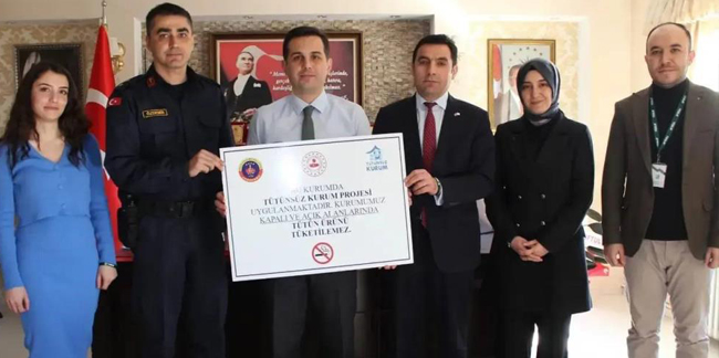 Demirözü'nde 'Tütünsüz Kurum Projesi' uygulanmaya başlandı