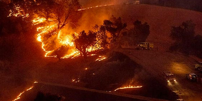 ABD'de orman yangını! 90 bin kişi tahliye edilecek