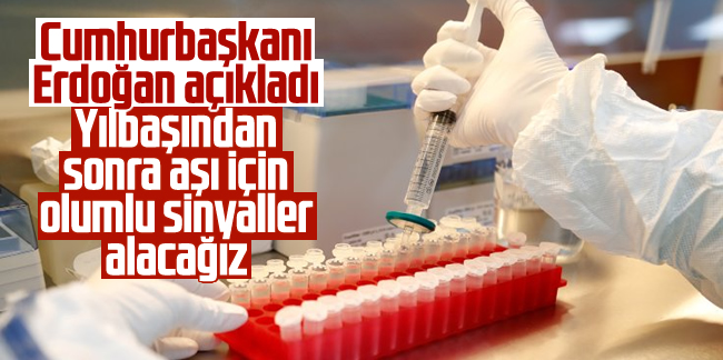 Cumhurbaşkanı Erdoğan: 'Yılbaşından sonra aşı için olumlu sinyaller alacağız'