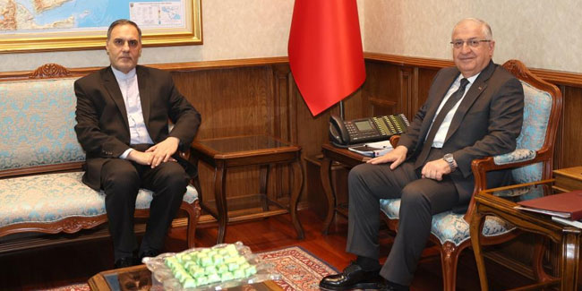 Bakan Güler, İran Büyükelçisi Habibollahzadeh’i kabul etti
