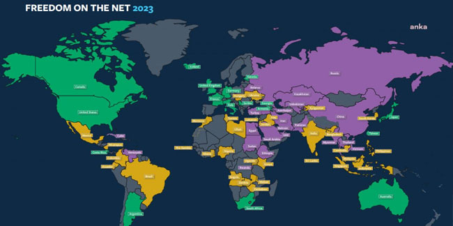 O rapor yayımlandı: Türkiye, internet özgürlüğünde geri kaldı!