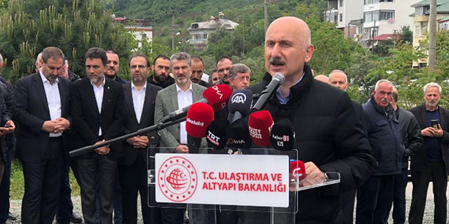 Bakan Adil Karaismailoğlu Trabzon Güney Çevre Yolu projesinin detaylarını açıkladı