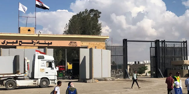 Refah Sınır Kapısı’ndan geçen yardımlar BM tarafından denetlenecek