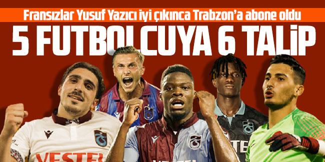 Trabzonsporlu futbolculara teklif yağıyor