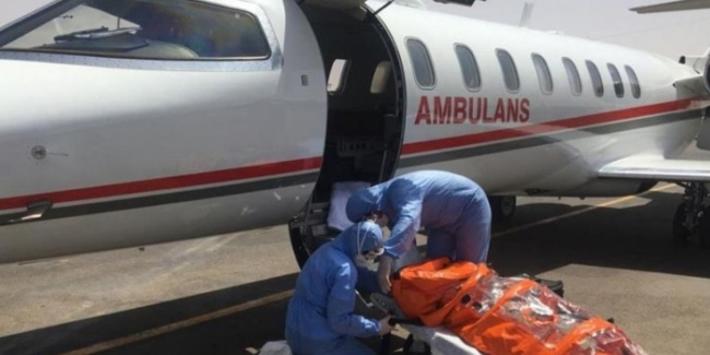 Sudan'daki Türk hasta ambulans uçakla Türkiye'ye gönderildi
