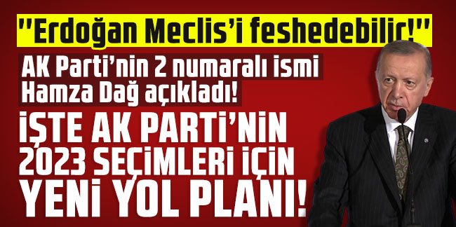 İşte Erdoğan'ın 2023 seçimleri için B Planı: ''Meclis'i feshedebilir''