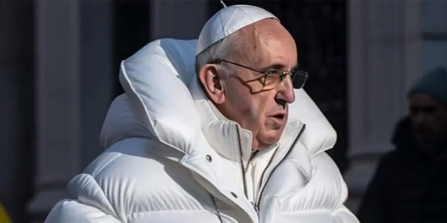 Papa Francis'in giydiği mont gündem oldu