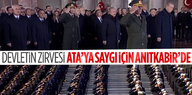 Anıtkabir'de Atatürk'ü anma töreni: Erdoğan Anıtkabir Özel Defteri'ni imzaladı
