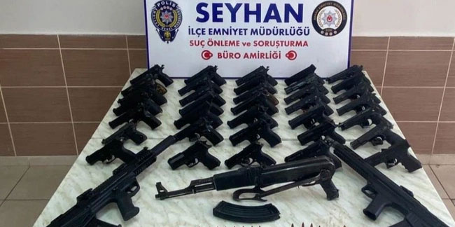 Adana'da 55 ruhsatsız silah ele geçirildi!