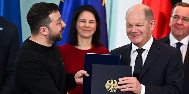 Vladimir Zelensky Berlin'de: Ukrayna ve Almanya, güvenlik anlaşması imzaladı