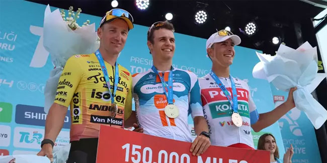 59. Cumhurbaşkanlığı Türkiye Bisiklet Turu'nun Çeşme - İzmir etabını Tobias Andersen kazandı