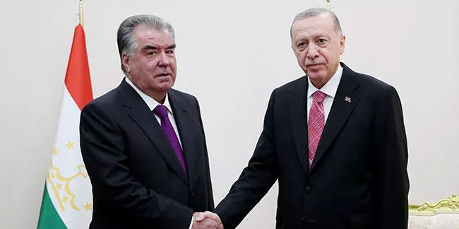 Cumhurbaşkanı Erdoğan, Tacikistan Cumhurbaşkanı ile görüştü