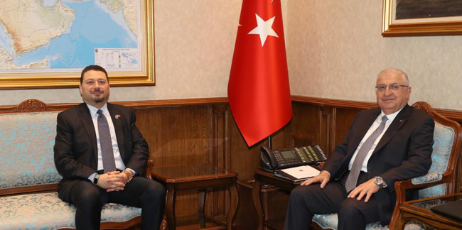 Bakan Güler, Büyükelçi Abualnasr'ı kabul etti