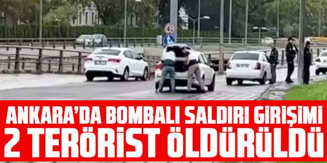 Ankara'da patlama oldu! İki teröristten biri kendini patlattı!