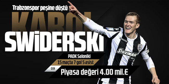 Trabzonspor’un forvet için Karol Swiderski'nin peşinde