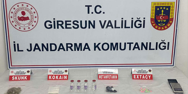 Giresun'da uyuşturucu operasyonu 2 kişi tutuklandı