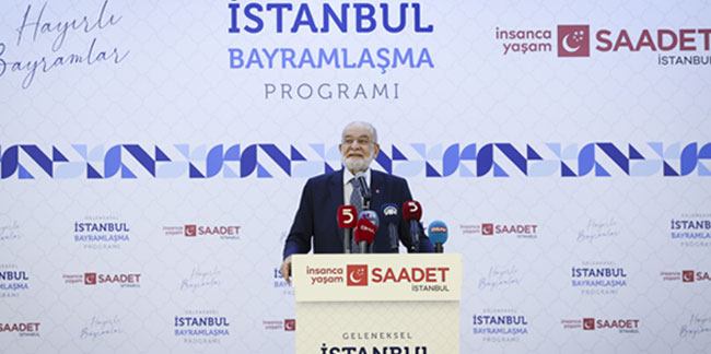 Karamollaoğlu, İstanbul'da partililerle bayramlaştı: İktidara talibiz