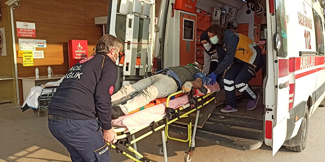 Bursa'da kurduğu iskeleden düşen usta yaralandı
