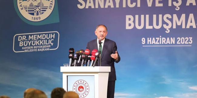 Bakan Özhaseki'den 300 bin konut için açıklama