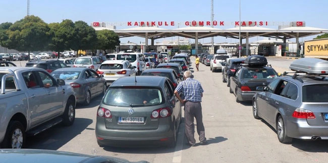 Avrupa'ya açılan sınır kapılarından geçiş yapan gurbetçi sayısı açıklandı