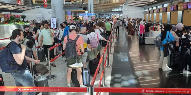 İstanbul Havalimanı'nda bayram tatili yoğunluğu sürüyor