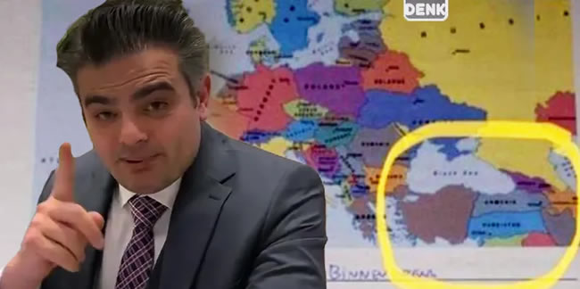 Hollanda'da skandal Türkiye haritası!