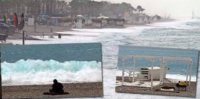 Bugün Antalya! Dev dalgalar kuleleri devridi