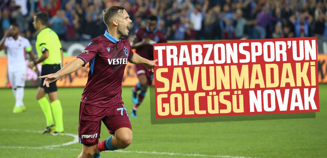 Trabzonspor'un savunmadaki golcüsü Novak