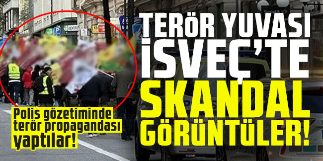 Terör yuvası İsveç'te skandal görüntüler!