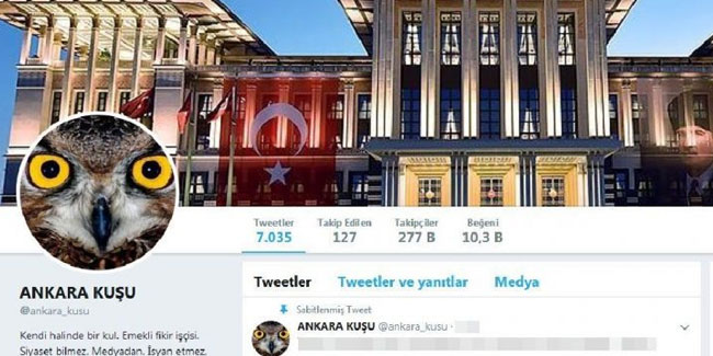 Twitter’daki Ankara Kuşu FETÖ’den gözaltına alındı
