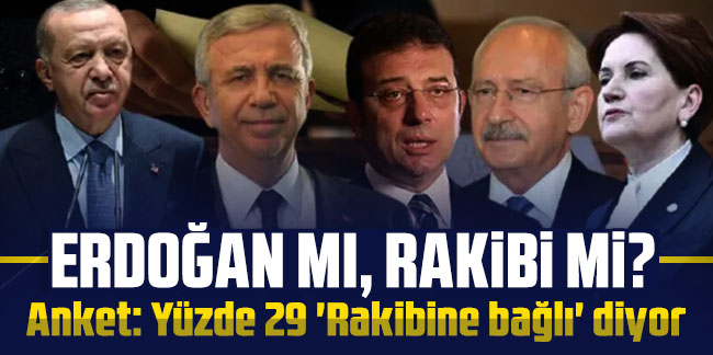 Metropoll'den 'Erdoğan mı, rakibi mi?' anketi: Yüzde 29 'Rakibine bağlı' diyor