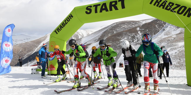 Trabzon’da ilk kez yapılan Türkiye Dağ Kayağı Şampiyonası nefes kesti
