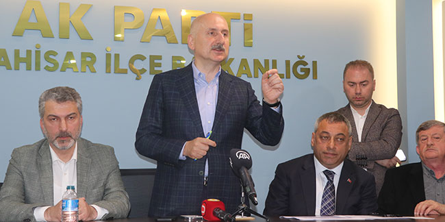 Ulaştırma ve Altyapı Bakanı Karaismailoğlu 28 Mayıs’ı işaret etti: Hesabı daha  kapatmadık
