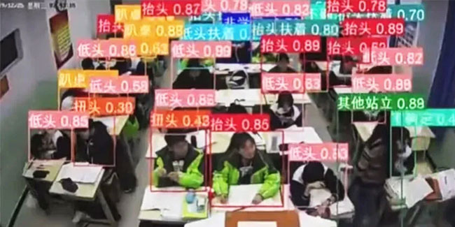 Çin'deki bir okuldan 'ürpertici' görüntüler