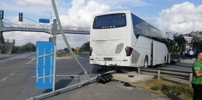 Silivri'de kadın otobüs şoförünün soğukkanlılığı muhtemel faciayı önledi