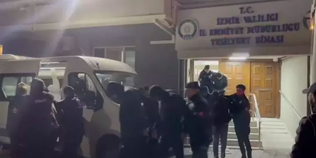 İzmir'de uyuşturucu operasyonu: 84 kişi gözaltına alındı