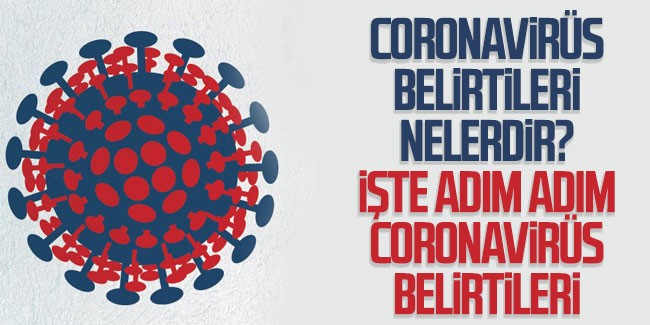 Corona virüsü belirtileri nelerdir? İşte adım adım koronavirüs belirtileri