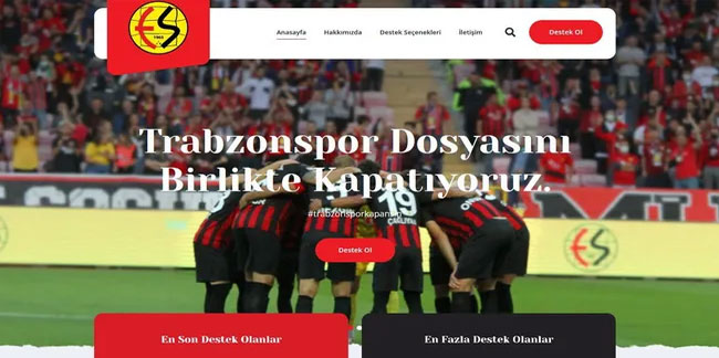 Eskişehirspor, Trabzonspor’a olan borcu için kampanya başlattı