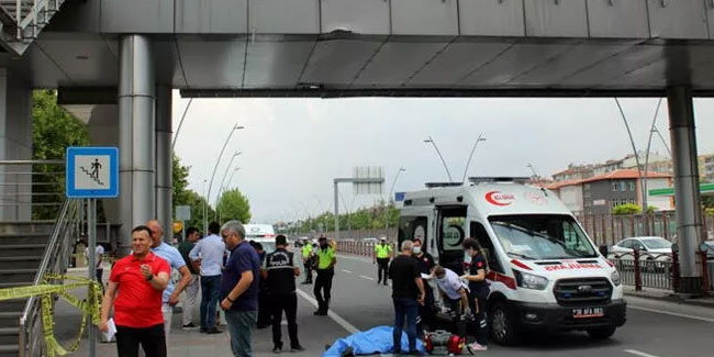 Kayseri'de feci olay! Üst geçitten düşen kadın hayatını kaybetti