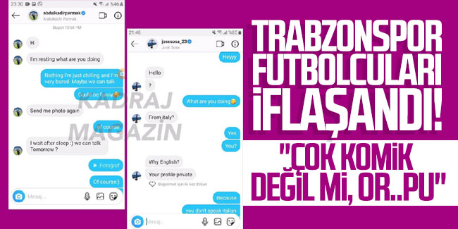 Trabzonspor futbolcuları fena ifşalandı!