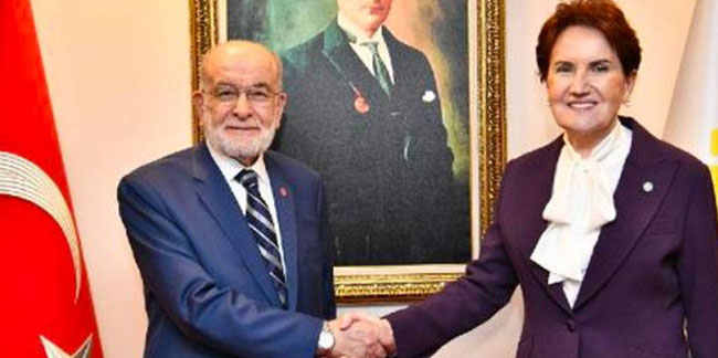 Temel Karamollaoğlu, Meral Akşener'i ziyaret etti