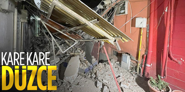 Düzce 5.9 şiddetindeki depremle sarsıldı
