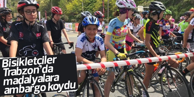 Bisikletçiler Trabzon’da madalyalara ambargo koydu